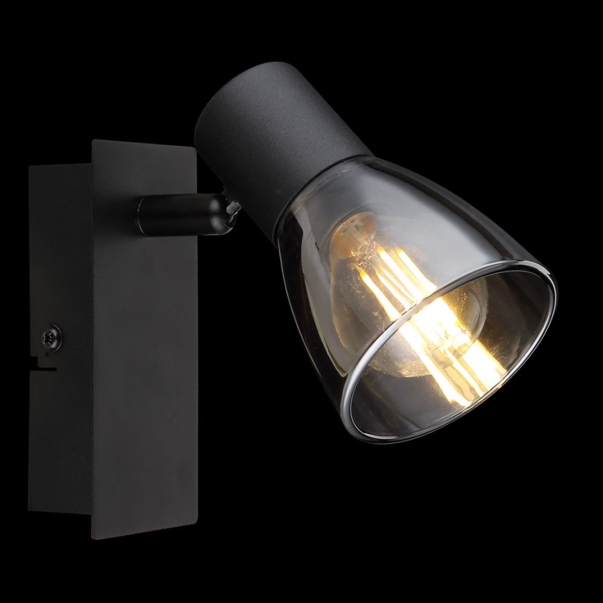 Globo - Väggspotlight 1xE14/40W/230V svart