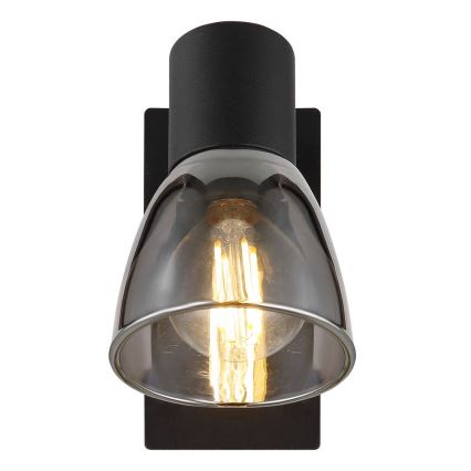 Globo - Väggspotlight 1xE14/40W/230V svart