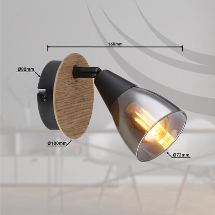 Globo - Väggspotlight 1xE14/25W/230V