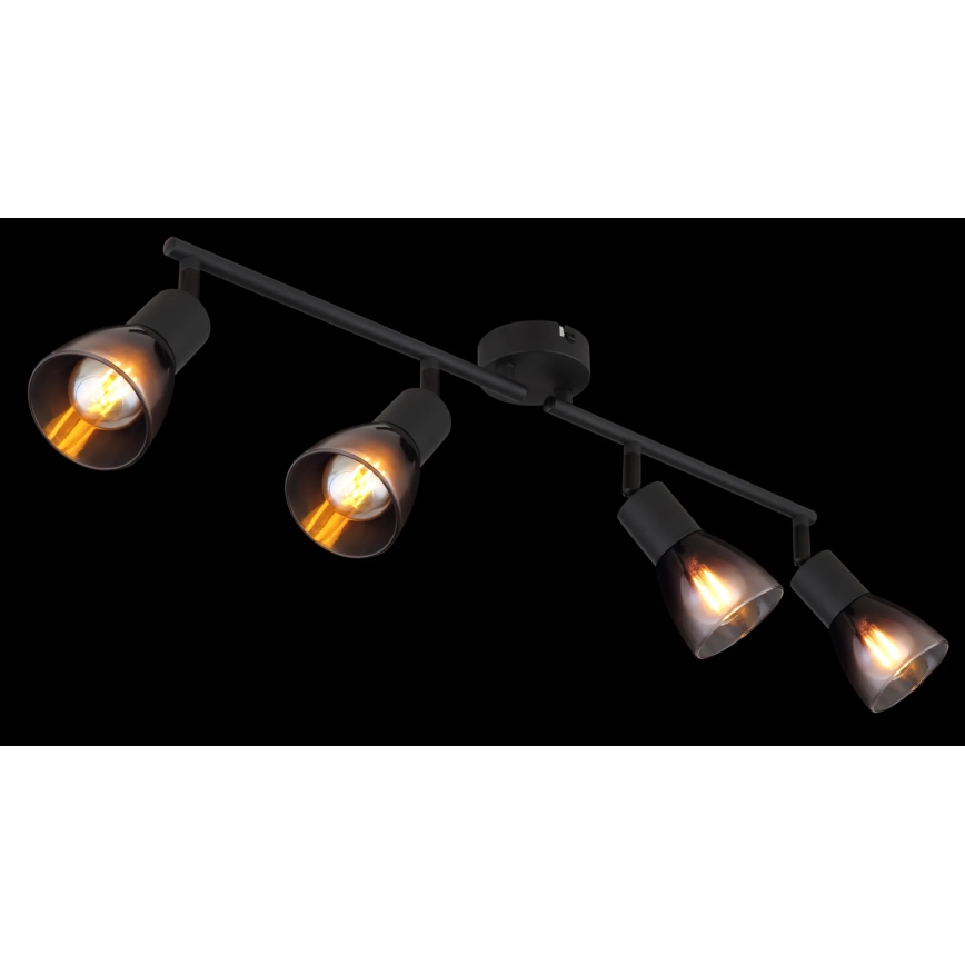 Globo - Spotlight 4xE14/25W/230V svart