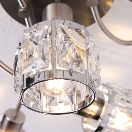 Globo - Fäst ljuskrona 5xE14/40W/230V