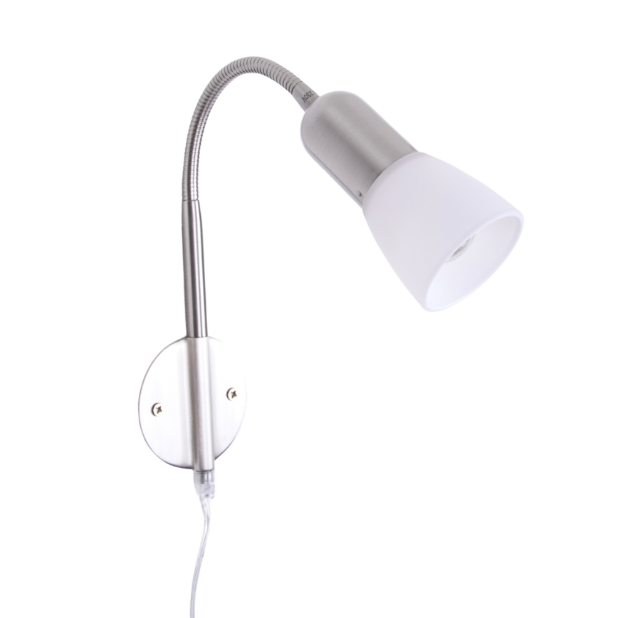 Globo - Flexibel bordslampa 1xE14/40W/230V matt krom