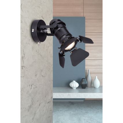 Globo - Väggmonterad spotlampa 1xGU10/50W/230V
