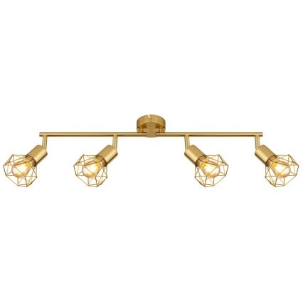 Globo - Spotlight 4xE14/40W/230V guld