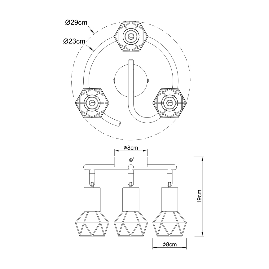 Globo - Spotlight  3xE14/40W/230V