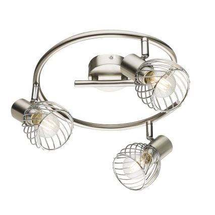 Globo - Spotbelysning 3xE14/40W/230V matt krom