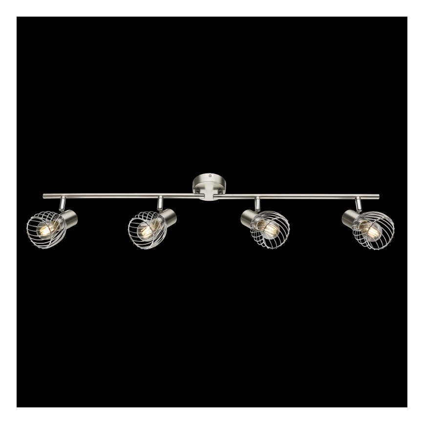 Globo - Spotlampa 4xE14/40W/230V matt krom
