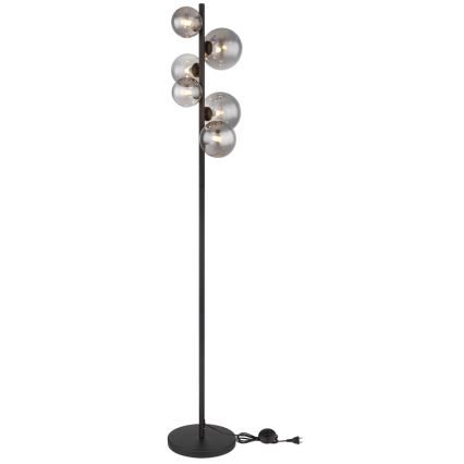Globo - LED golvlampa 6xG9/3,5W/230V rökig/svart