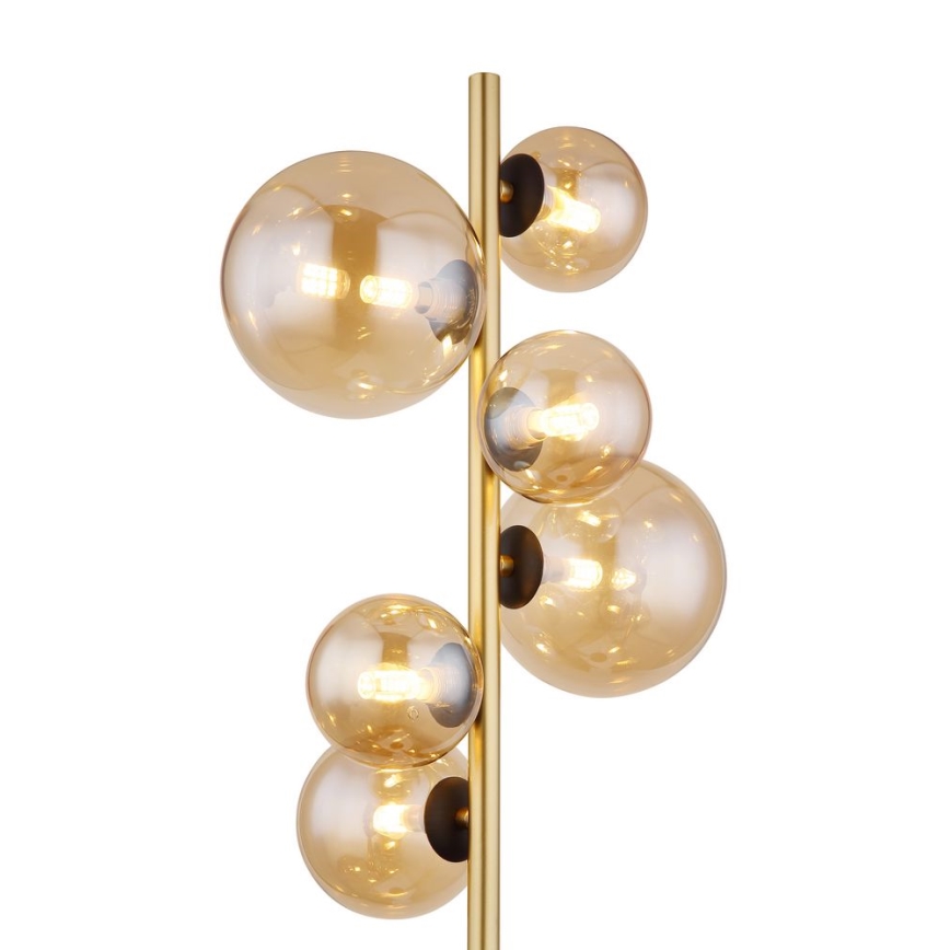 Globo - LED Golvlampa 6xG9/3W/230V mässing