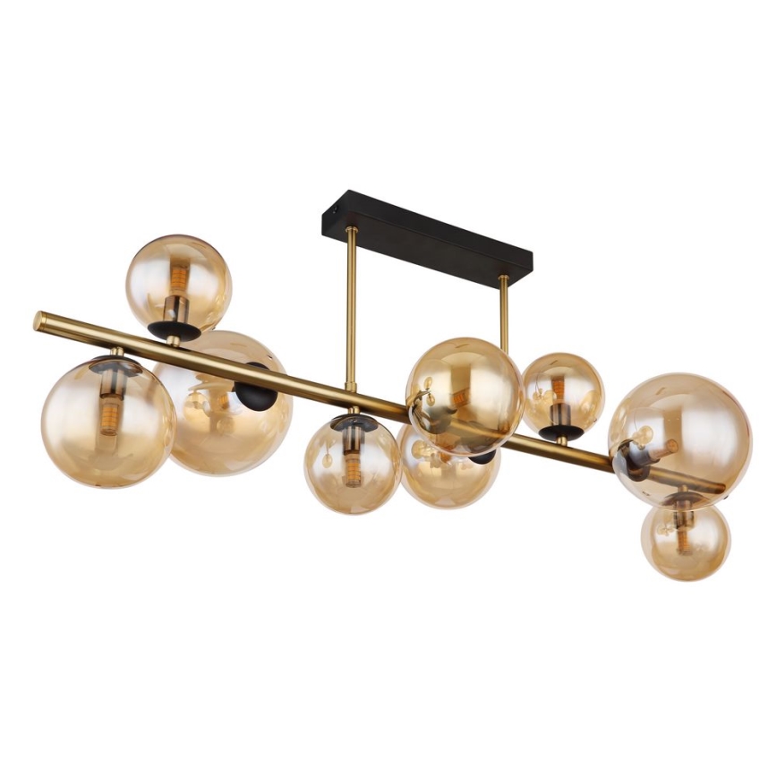 Globo - LED Taklampa på stång 9xG9/3W/230V mässing