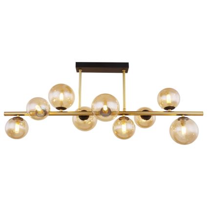 Globo - LED Taklampa på stång 9xG9/3W/230V mässing