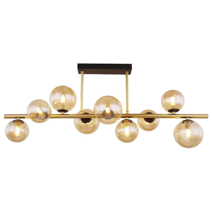 Globo - LED Taklampa på stång 9xG9/3W/230V mässing