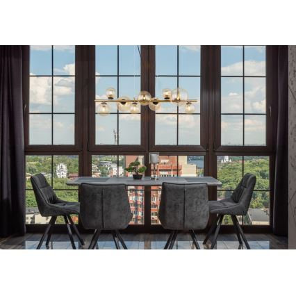 Globo - LED-lampa på kabel 9xG9/3W/230V mässing