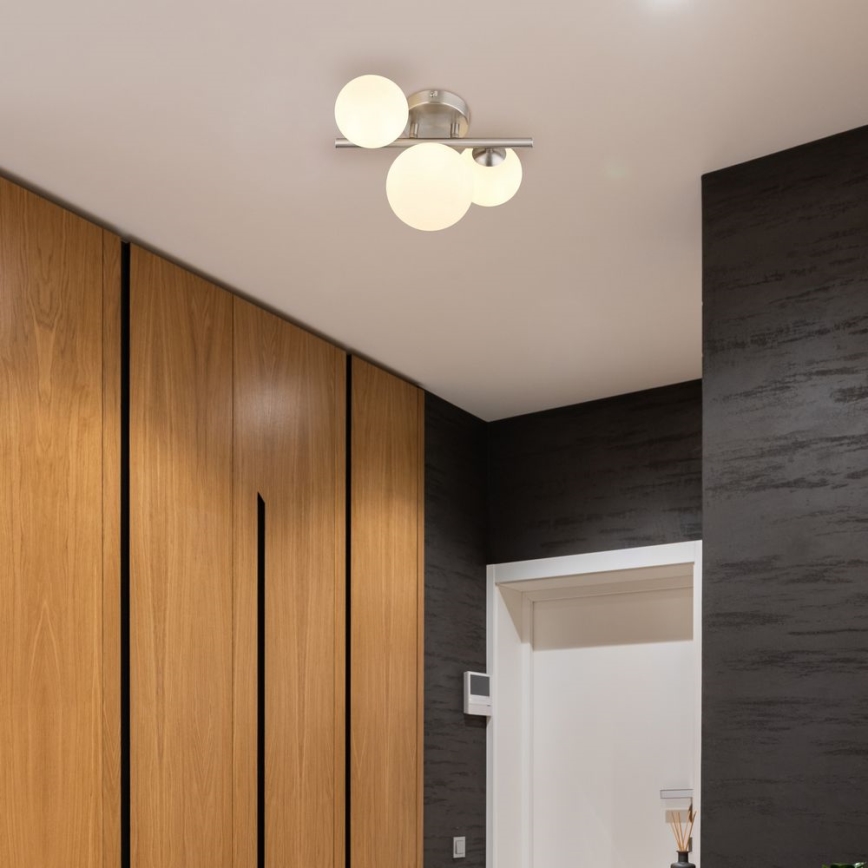 Globo - LED ytmonterad ljuskrona RIHA 3xG9/3,5W/230V matt krom