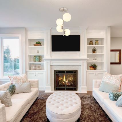 Globo - LED pendelljuskrona 4xG9/3W/230V matt krom