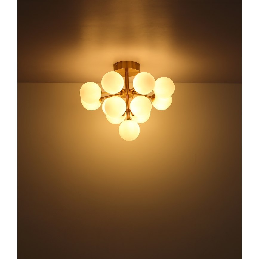 Globo - Ytmonterad ljuskrona 13xG9/5W/230V diameter 56 cm svart