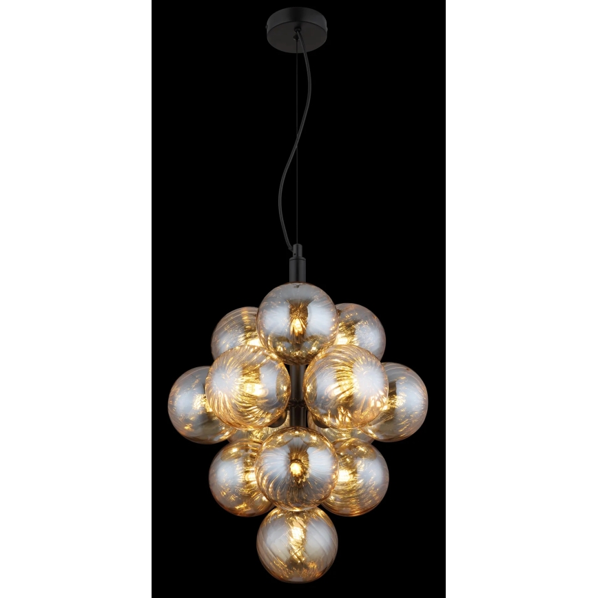 Globo - Hängande ljuskrona på vajer 13xG9/4W/230V