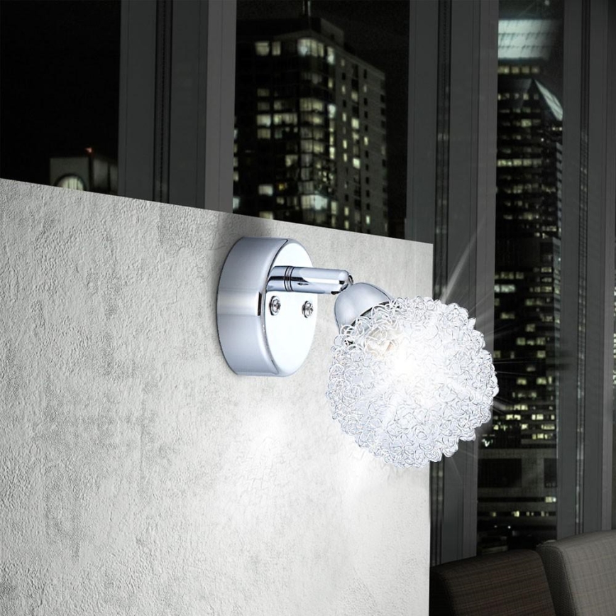 GLOBO 56624-1 - Vägg Nattbelysning spotlight ORINA 1xG9/33W