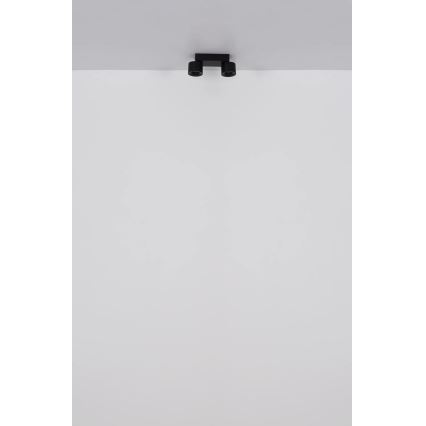 Globo - LED spotlight 2xLED/6W/230V svart