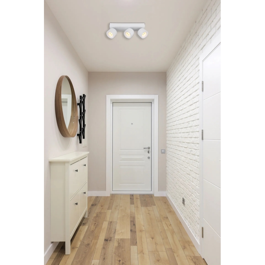 Globo - LED spotlight 3xLED/6W/230V vit