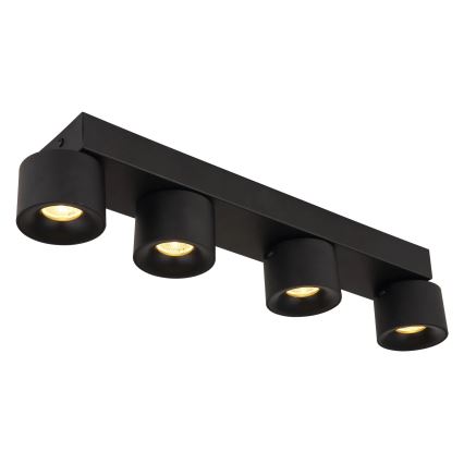 Globo - LED spotlight 4xLED/6W/230V svart