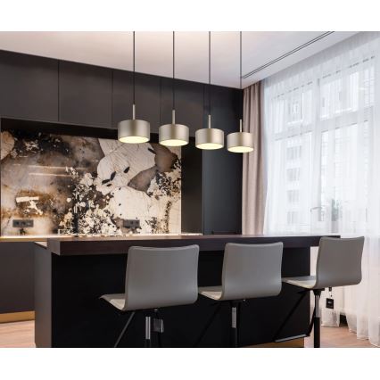 Globo - LED-pendellampa med vajer LED/40W/230V 3000K mässing