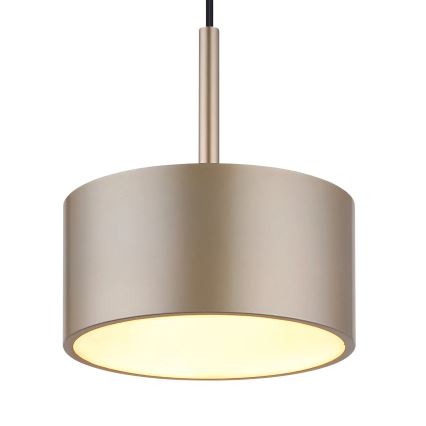 Globo - LED-pendel på vajer LED/12W/230V 3000K Ø 15 cm mässing