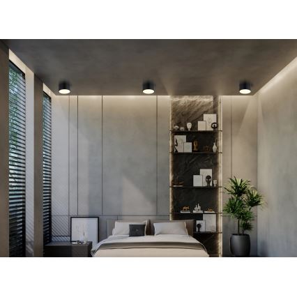 Globo - LED taklampa LED/12W/230V 3000K Ø 15 cm svart