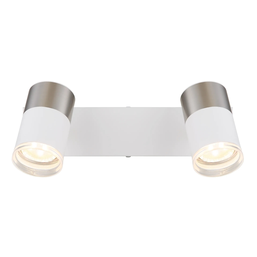 Globo - Spotlight 2xGU10/25W/230V vit/matt krom