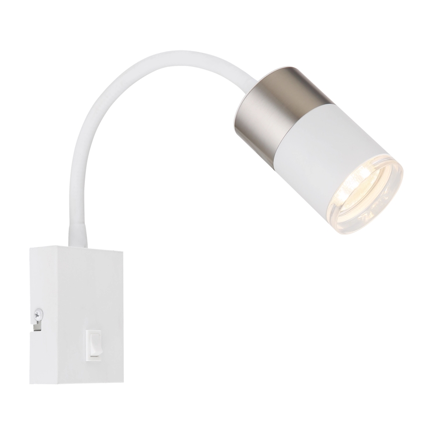 Globo - Väggspotlight 1xGU10/25W/230V vit/matt krom