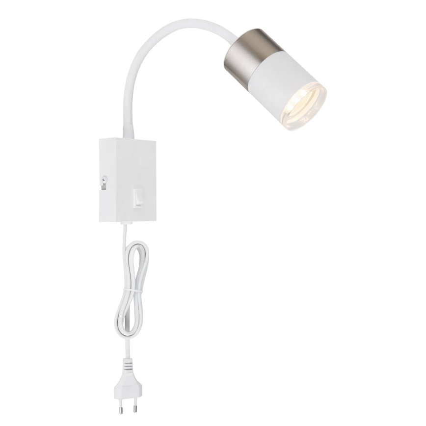 Globo - Väggspotlight 1xGU10/25W/230V vit/matt krom