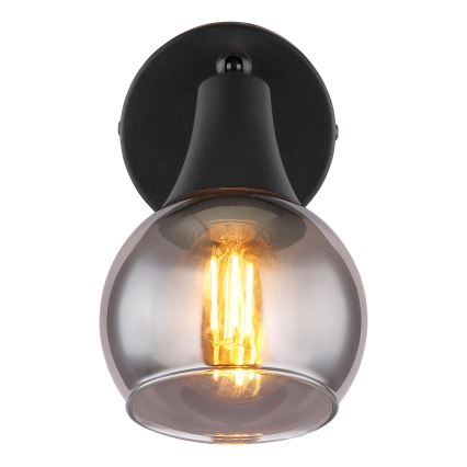 Globo - Väggspotlight 1xE14/40W/230V svart