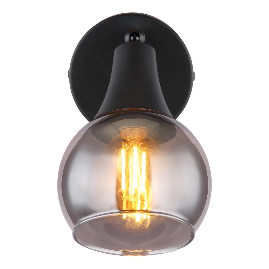 Globo - Väggspotlight 1xE14/40W/230V svart