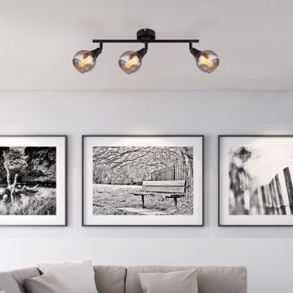 Globo - Spotlight 3xE14/40W/230V svart
