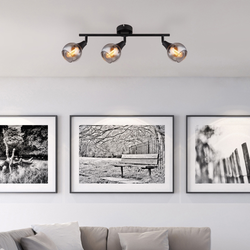 Globo - Spotlight 3xE14/40W/230V svart