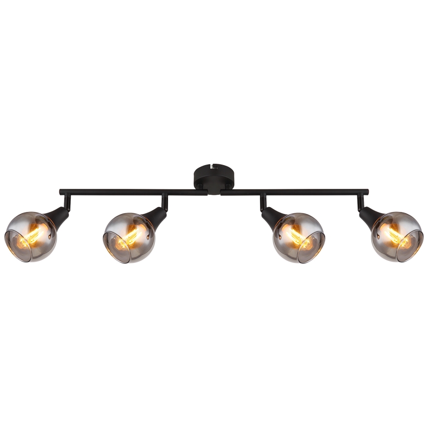Globo - Spotlight 4xE14/40W/230V svart