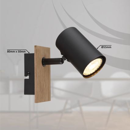 Globo - Väggspotlight 1xGU10/35W/230V