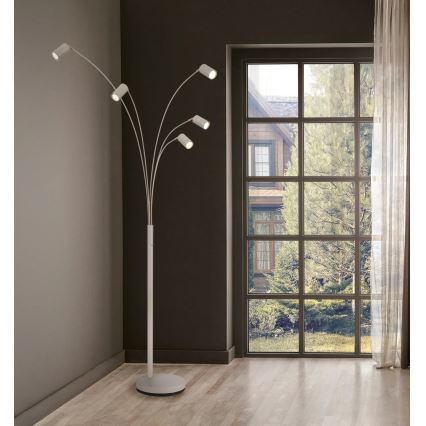 Globo - Golvlampa 5xGU10/35W/230V beige