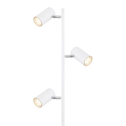 Globo - Golvlampa 3xGU10/5W/230V vit