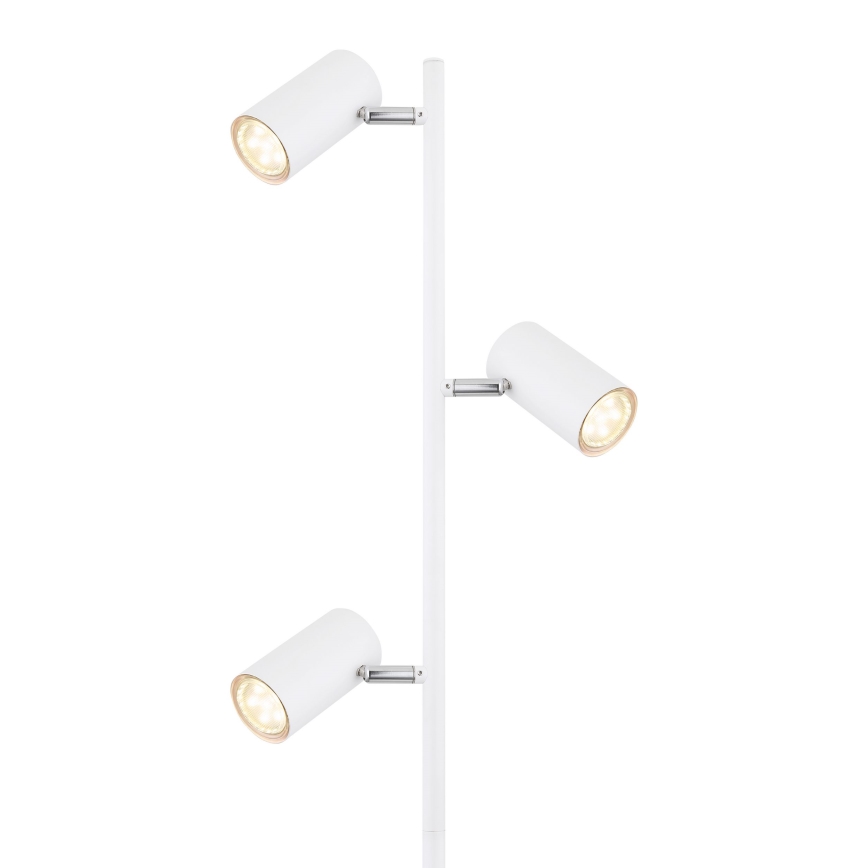 Globo - Golvlampa 3xGU10/5W/230V vit