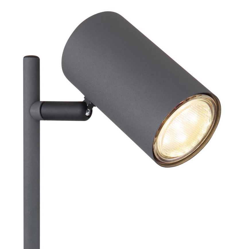 Globo - Bordslampa ROBBY 1xGU10/5W/230V grå/brun