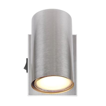 Globo - Väggspotlight 1xGU10/25W/230V matt krom
