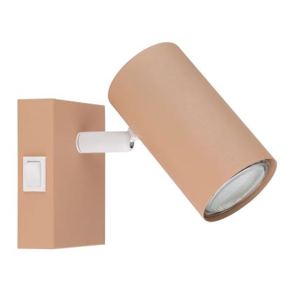 Globo - Väggspotlight 1xGU10/25W/230V orange