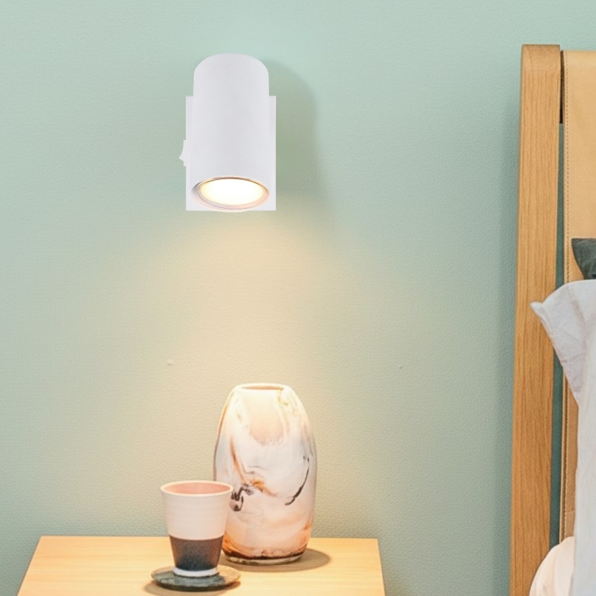 Globo - Väggspotlight 1xGU10/25W/230V vit