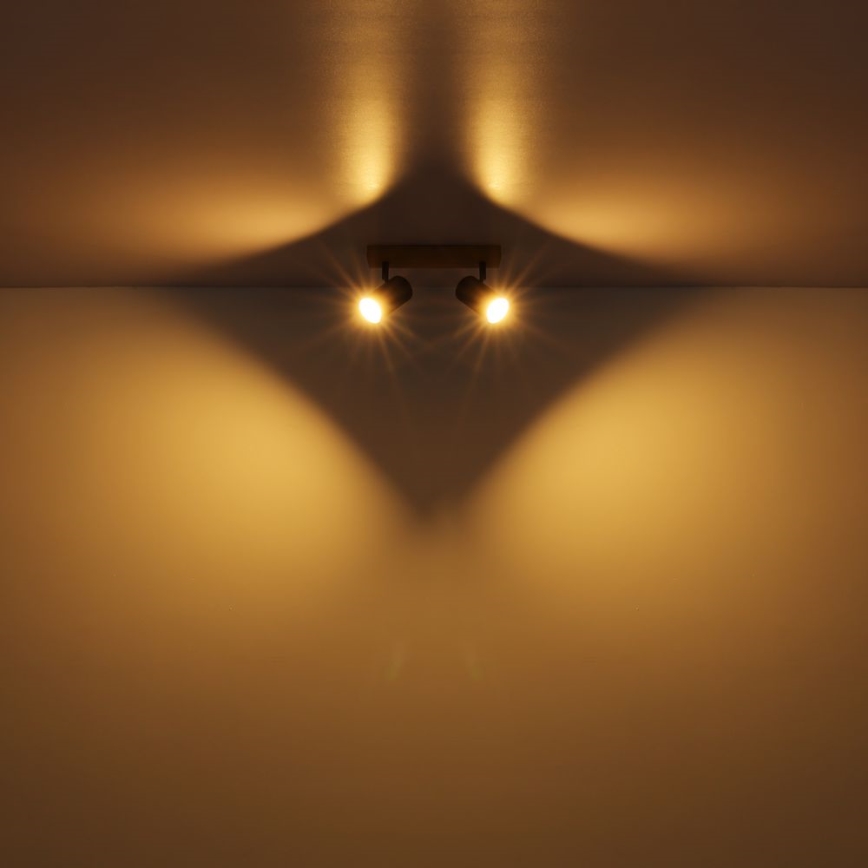 Globo - Spotlight 2xGU10/35W/230V grå/brun