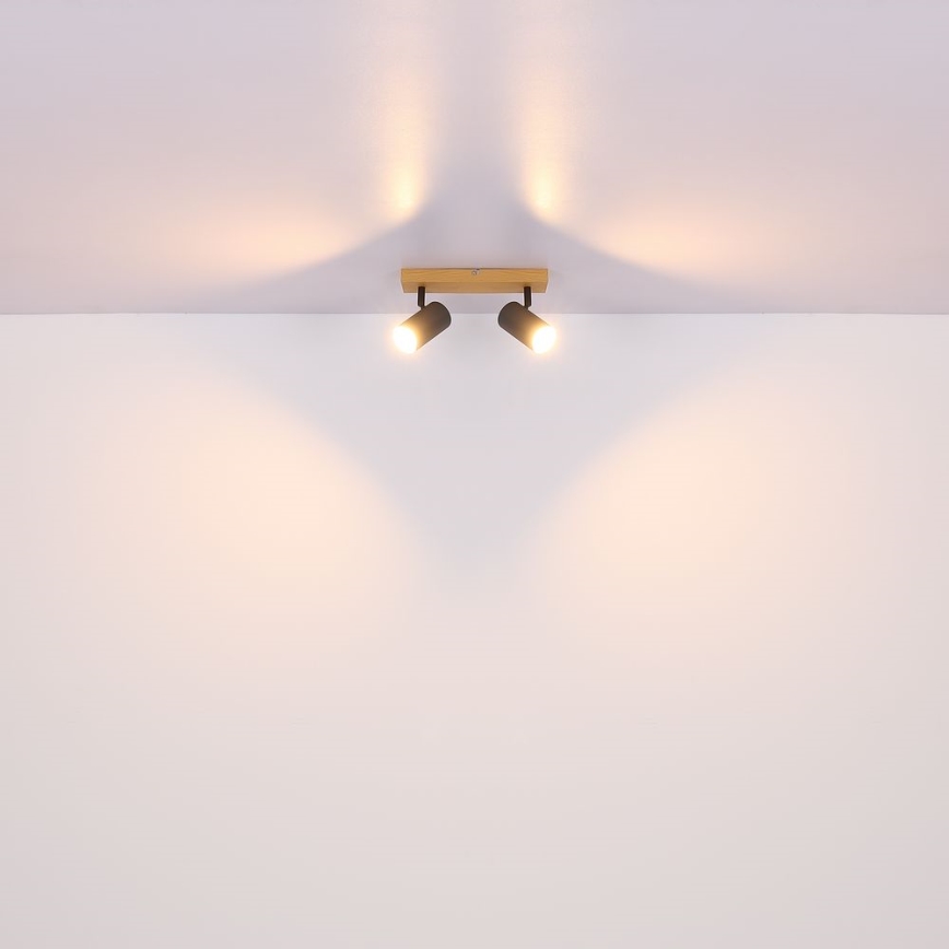 Globo - Spotlight 2xGU10/35W/230V grå/brun