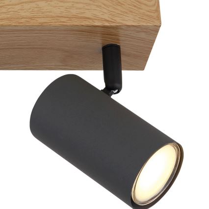 Globo - Spotlight 2xGU10/35W/230V grå/brun