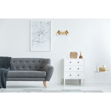 Globo - Spotlight 2xGU10/35W/230V guld