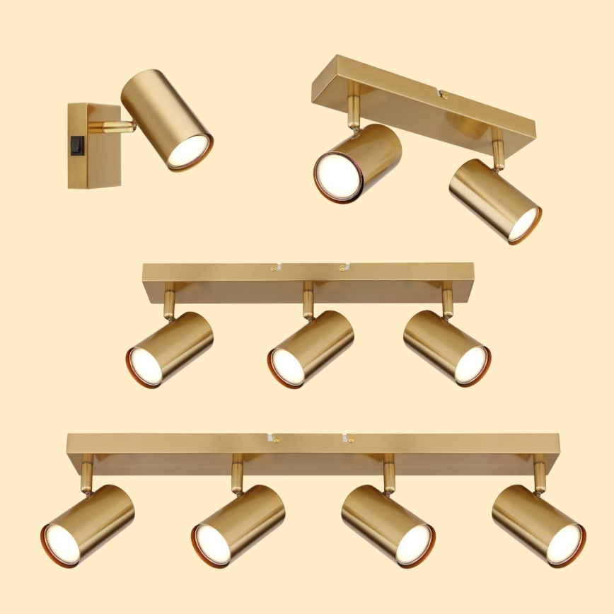 Globo - Spotlight 2xGU10/35W/230V guld