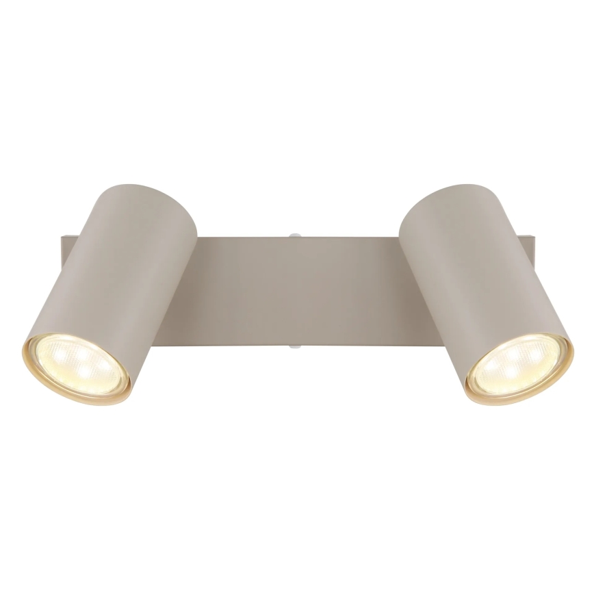 Globo - Spotarmatur 2xGU10/35W/230V beige